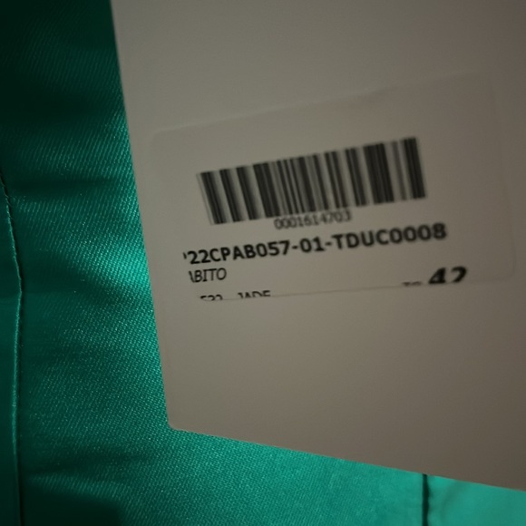 Simona Corsellini green dress size 42 IT / 6 US New with tags - Picture 8 of 11